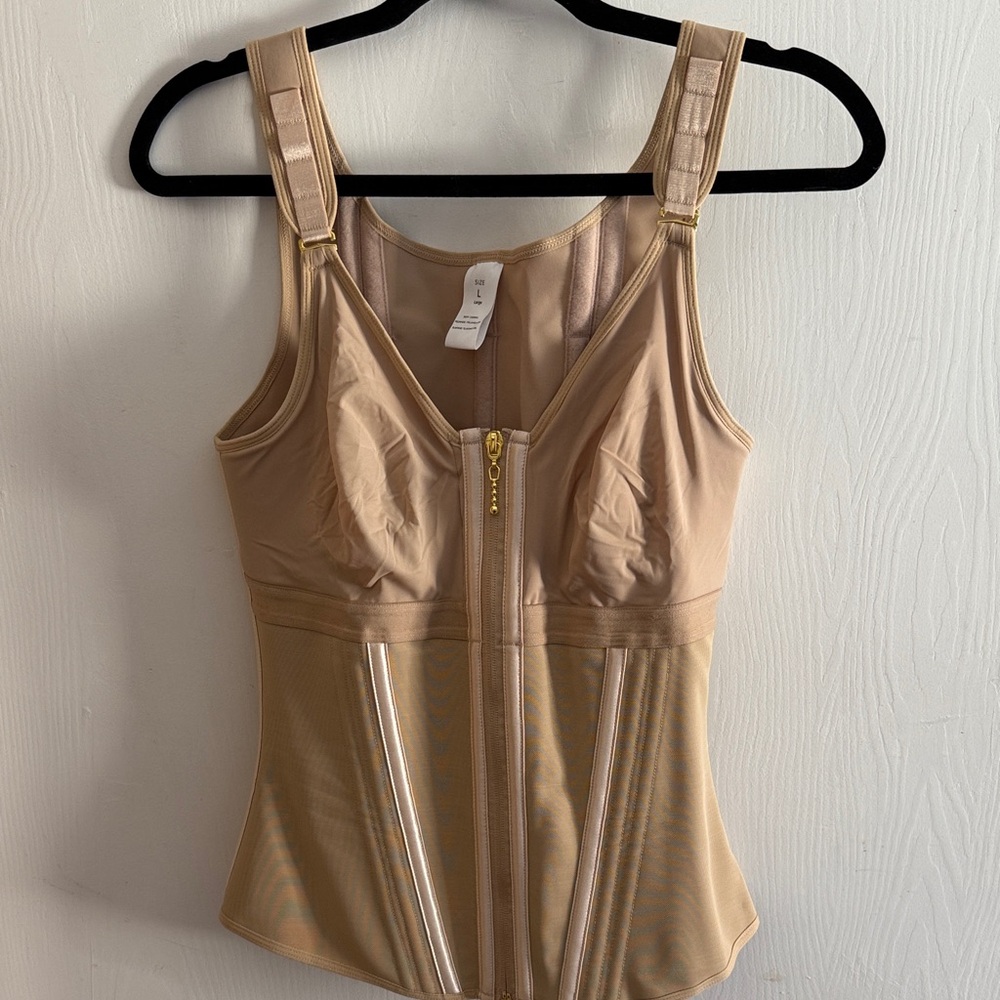 Beige Women's Corset Top